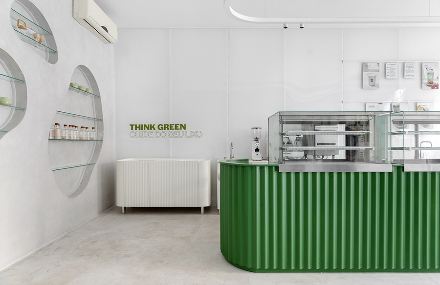 Crafting Innovation: Green Blood Matcha Coffee Shop by Studio Guilherme Garcia