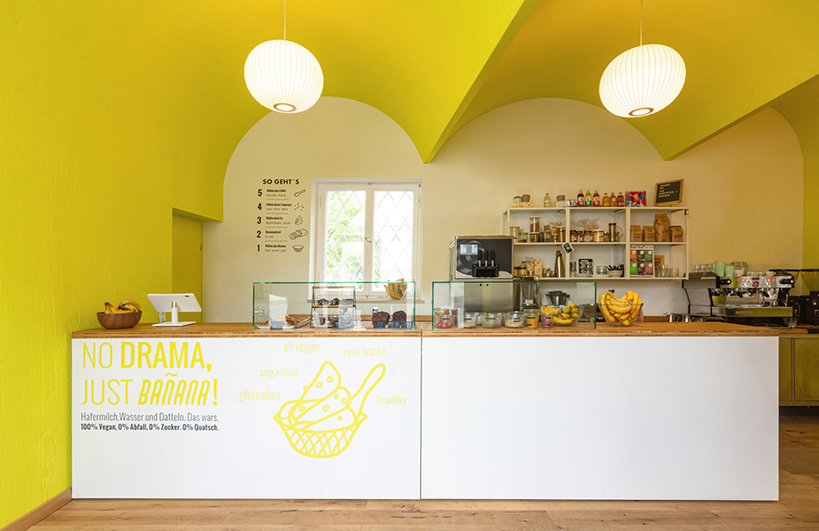 Introducing Keep Banana Ice Cream Shop by Martino Hutz Architecture